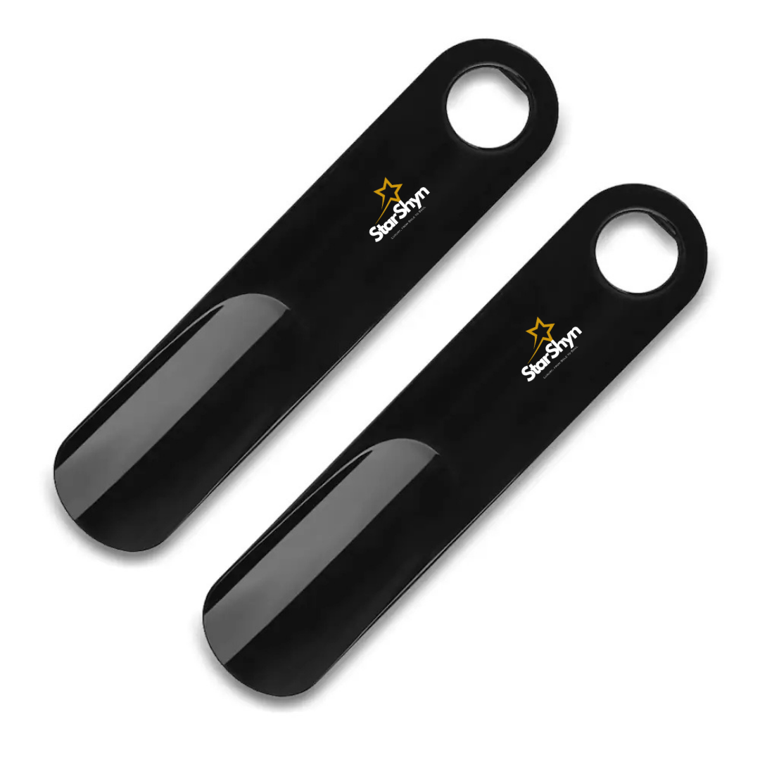 StarShyn Premium ABS Plastic Shoe Horn - Black pair
