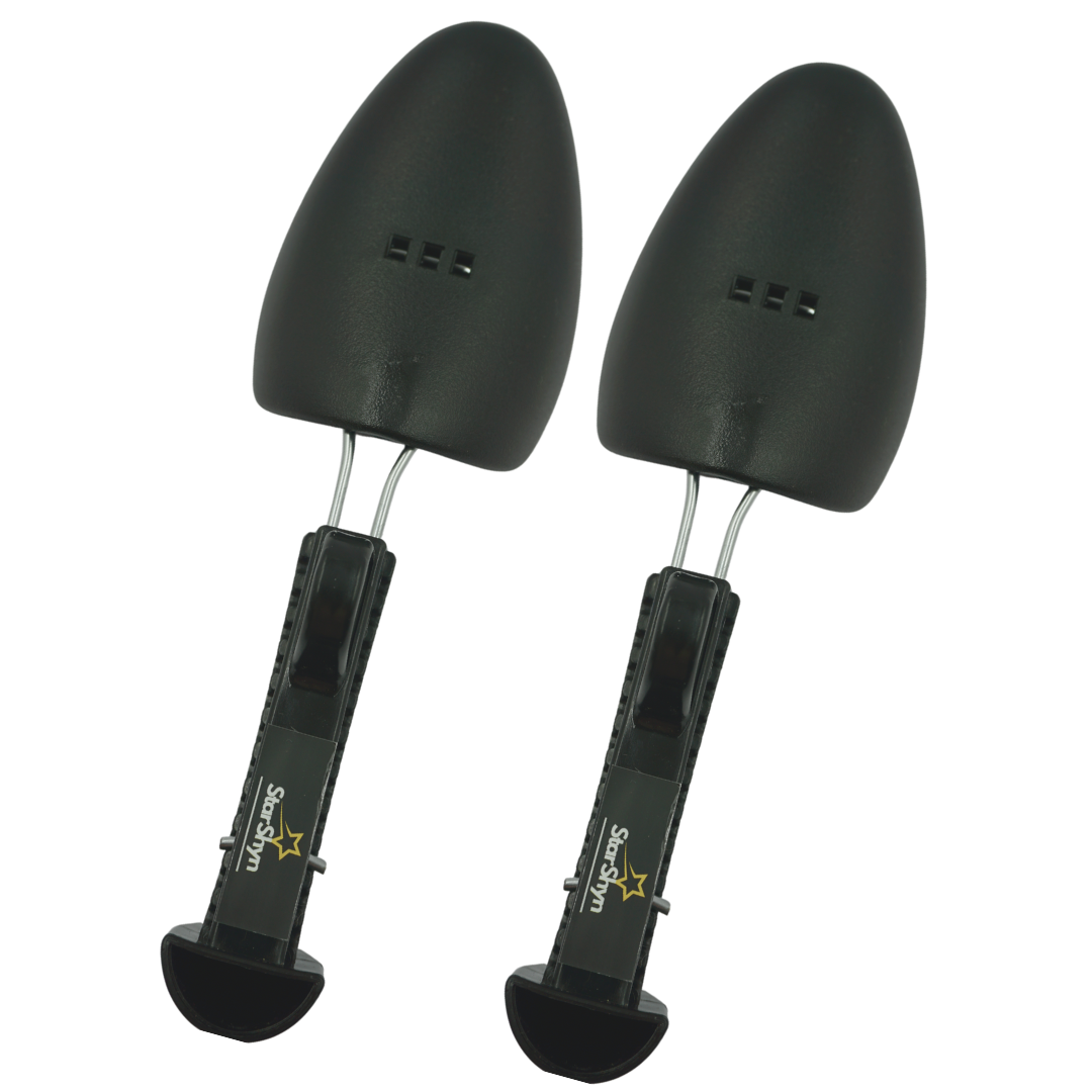 StarShyn Shoe Tree | Adjustable Black Shoe Tree for Men | Fits UK Size 6 to 11