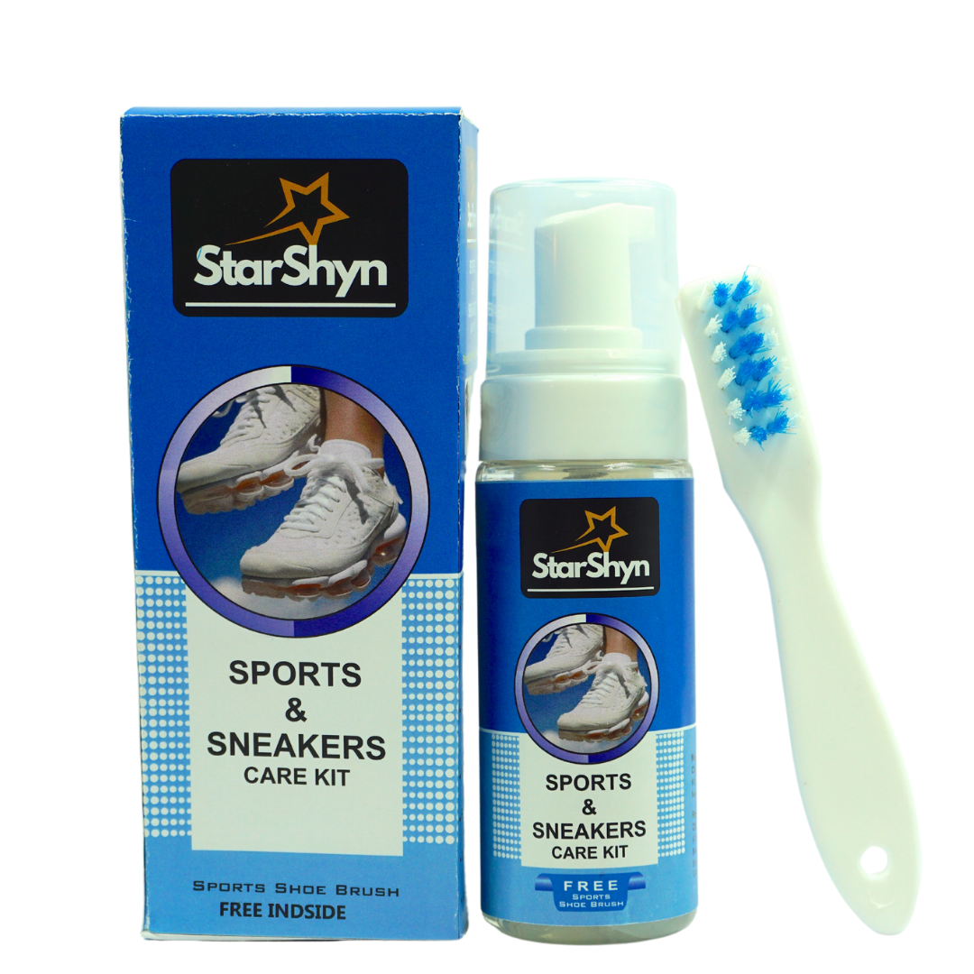 StarShyn Sports & Sneaker Cleaning Kit | Shoe Shampoo with Free Brush Combo