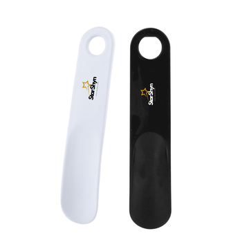 StarShyn Premium ABS Plastic Shoe Horn - Black and white pair