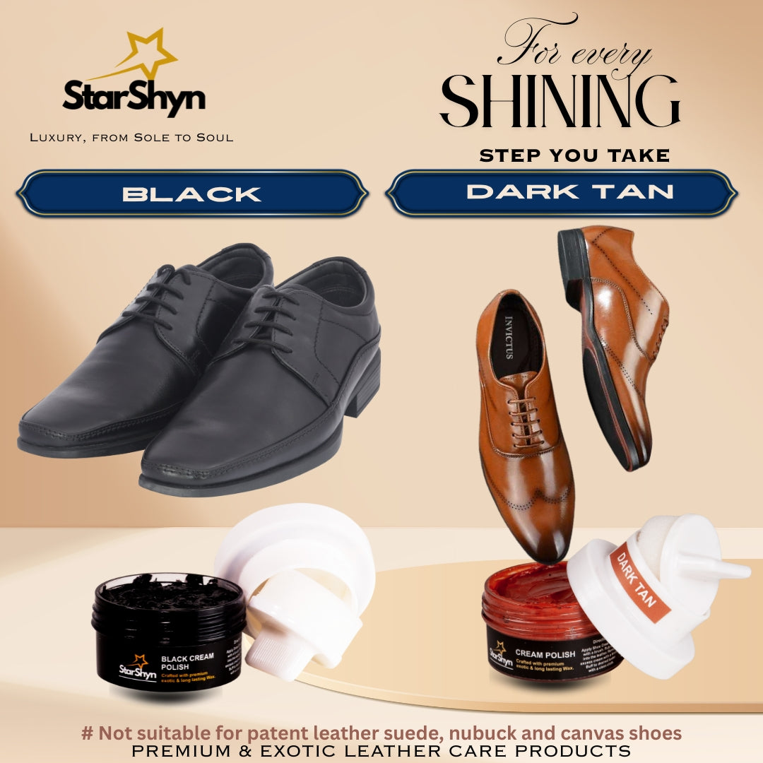 Combo Black and Dark Tan with applicator