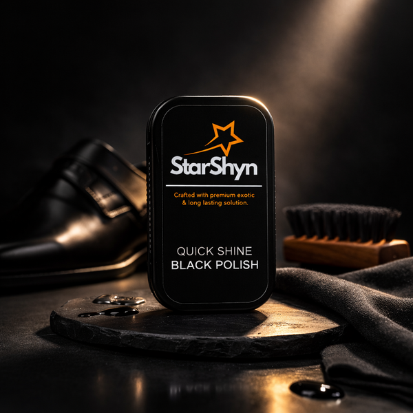 StarShyn Quick Shine | Shoe Shining Black Sponge