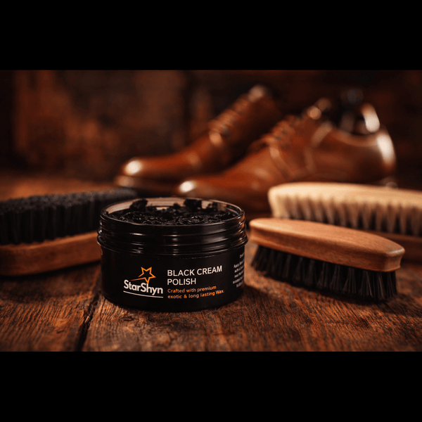 StarShyn Shoe Cream Polish With Applicator | Black