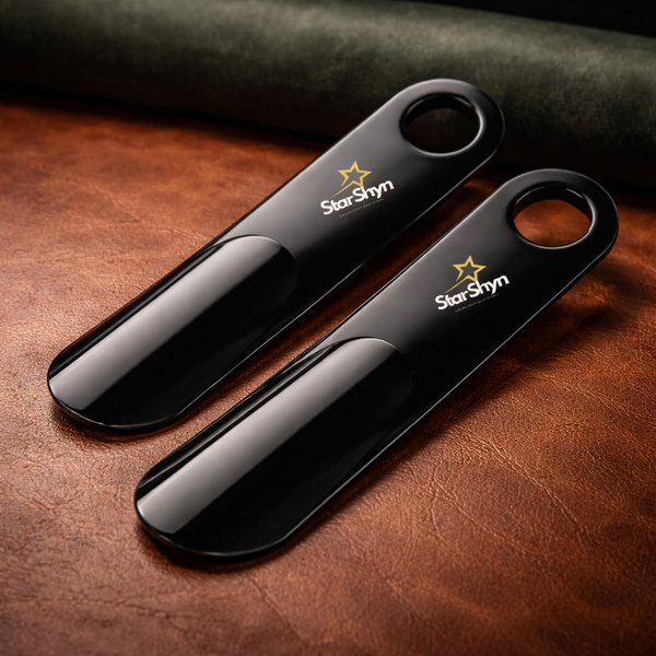 StarShyn Premium ABS Plastic Shoe Horn - Black pair